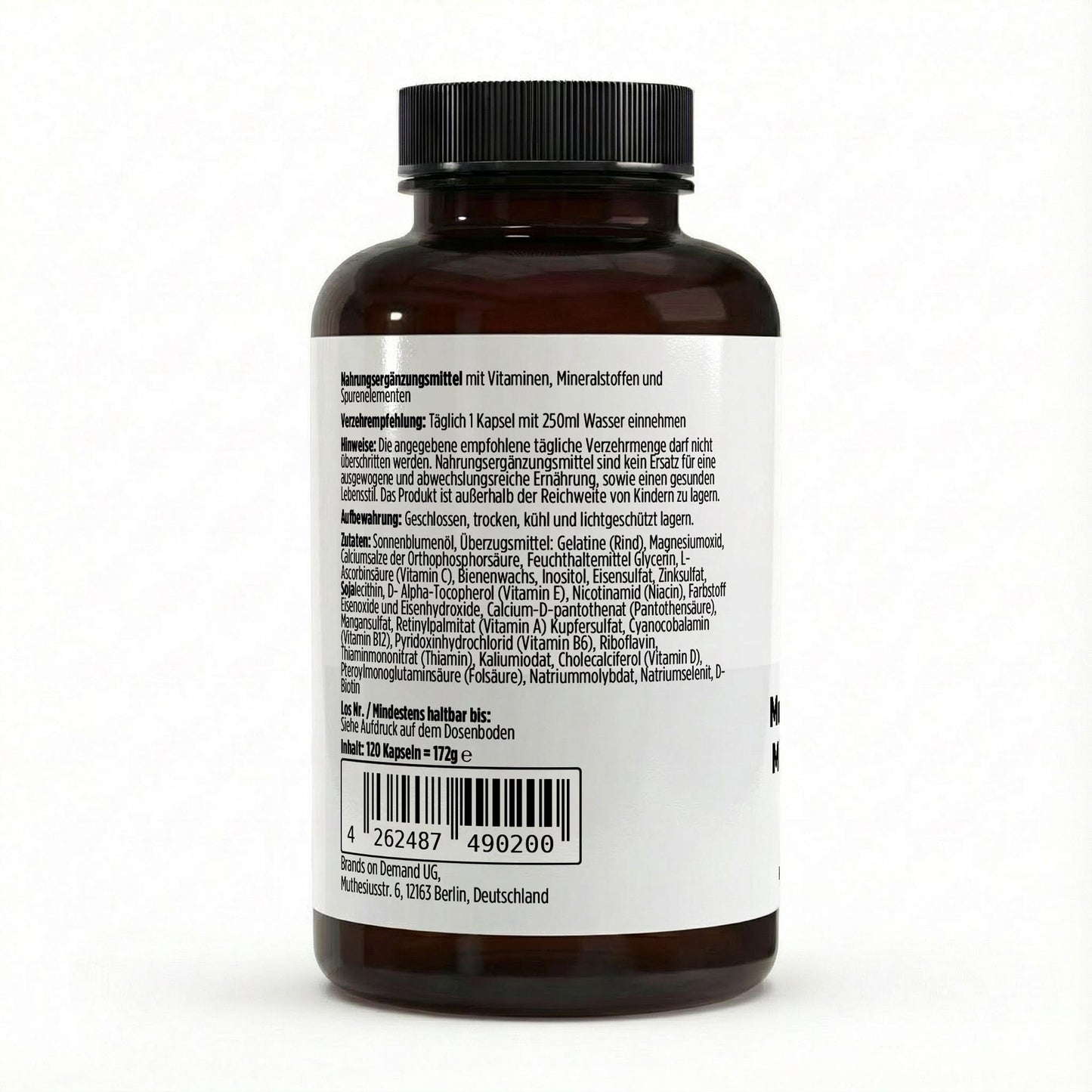 Multivitamin & Mineral Komplex – 120 Softgels | Basisversorgung mit Vitaminen und Mineralstoffen