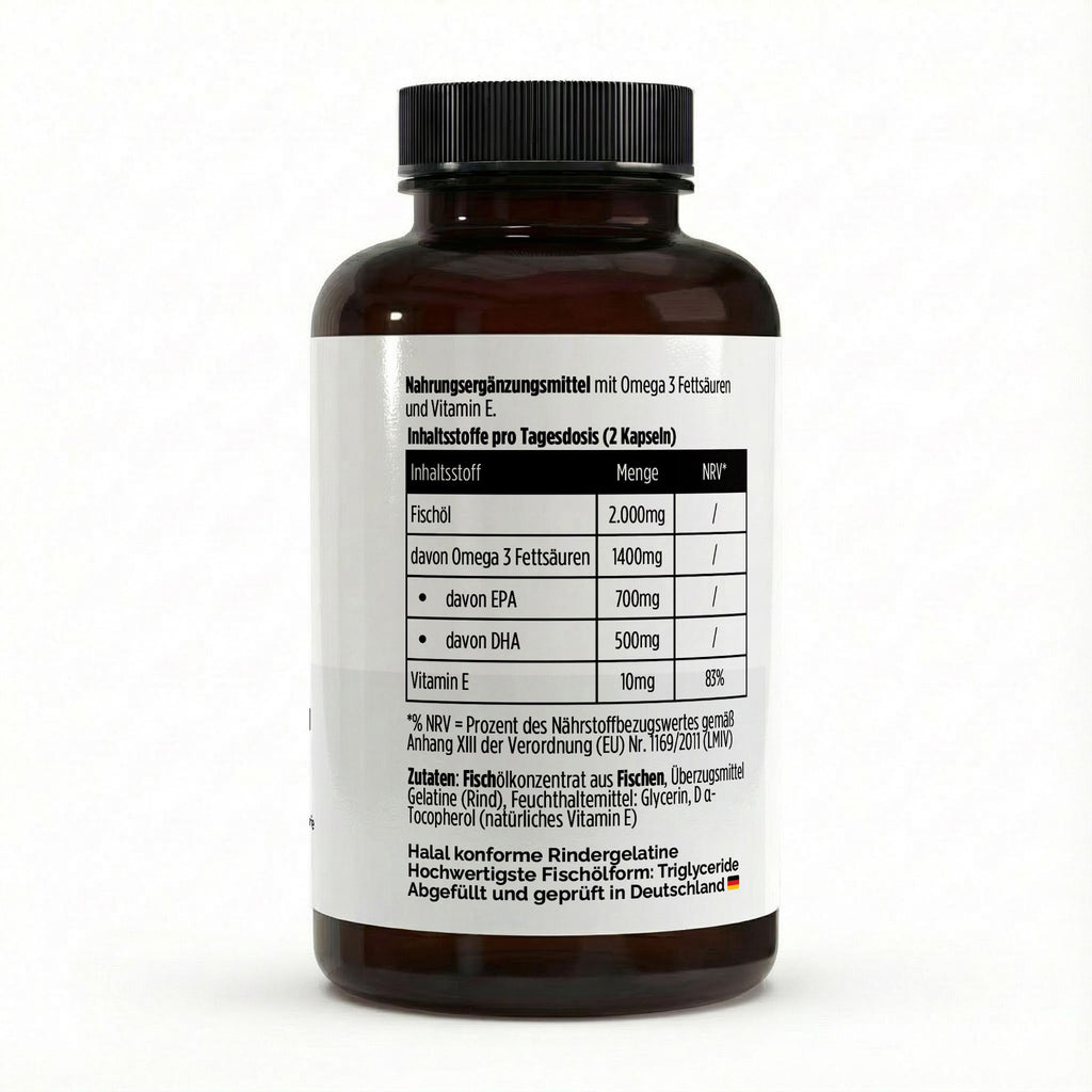 Omega 3 Max 35/25 – 120 Softgels | Fischölkonzentrat zur ergänzenden Versorgung mit Omega‑3
