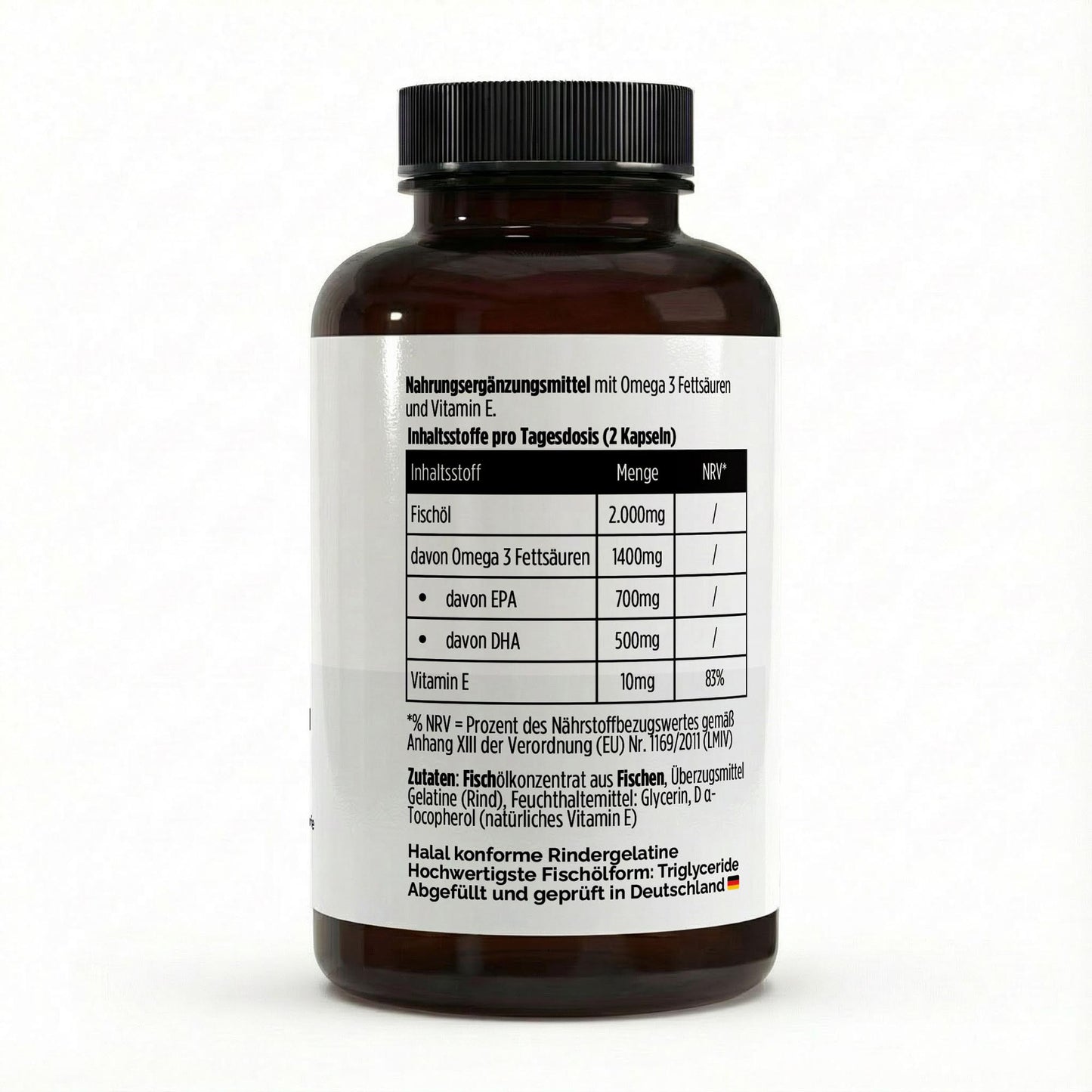 Omega 3 Max 35/25 – 120 Softgels | Fischölkonzentrat zur ergänzenden Versorgung mit Omega‑3
