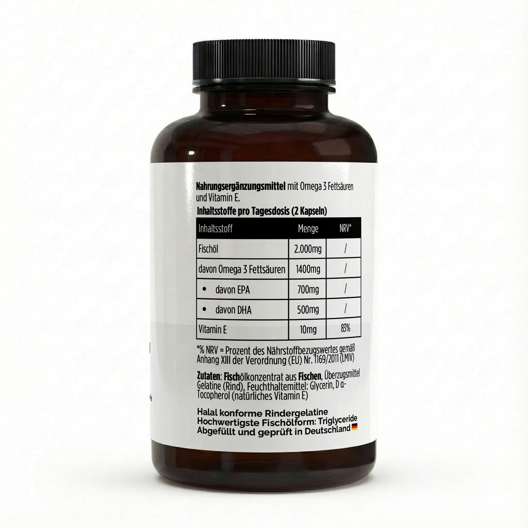 Omega 3 Max 35/25 – 120 Softgels | Fischölkonzentrat zur ergänzenden Versorgung mit Omega‑3