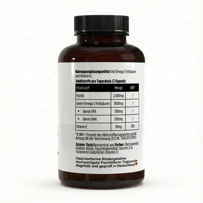 Omega 3 Max 35/25 – 120 Softgels | Fischölkonzentrat zur ergänzenden Versorgung mit Omega‑3