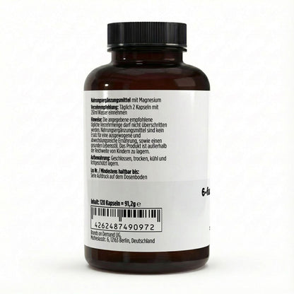 6‑fach Magnesium-Komplex – 120 Kapseln | Magnesium aus sechs Verbindungen