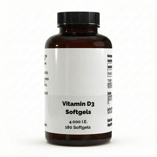 Vitamin D3 4.000 I.E. – 180 Softgels | Vitamin D für Knochen, Muskeln und Immunsystem
