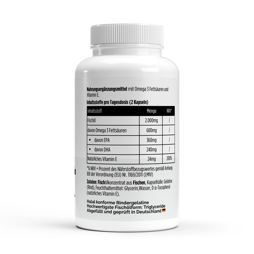 Omega 3 Triglyceride 18/12 – 120 Softgels | Fischöl mit Halal-Gelatine