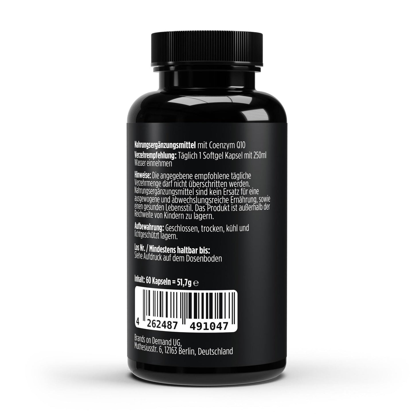 Coenzym Q10 200 mg – 60 Softgels | Nahrungsergänzung für bewusste Erwachsene