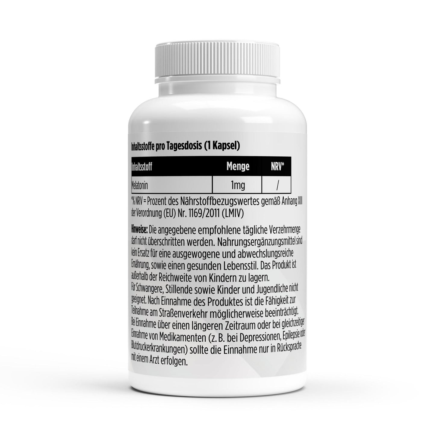 Melatonin 1 mg – 75 Kapseln | Kapseln für deine Abendroutine