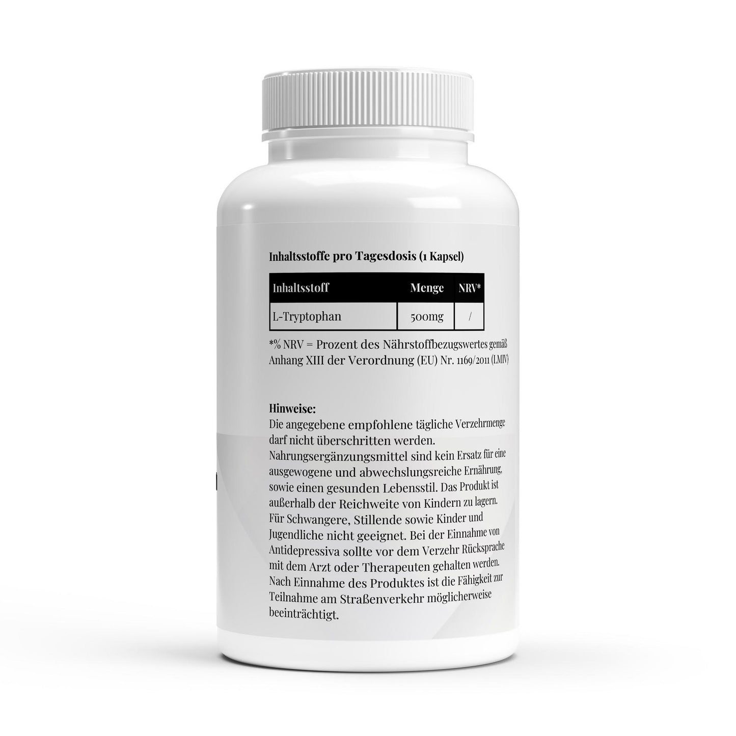 L‑Tryptophan Kapseln – 500 mg | Nahrungsergänzung für deine bewusste Abendroutine