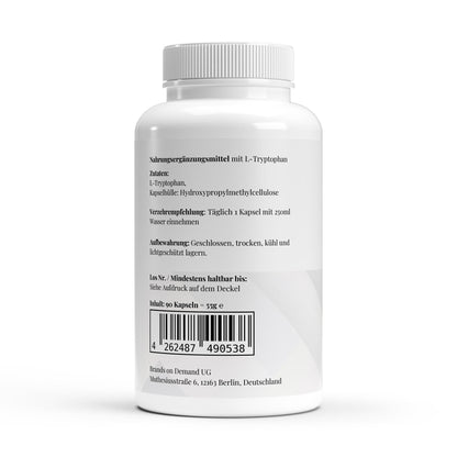 L‑Tryptophan Kapseln – 500 mg | Nahrungsergänzung für deine bewusste Abendroutine