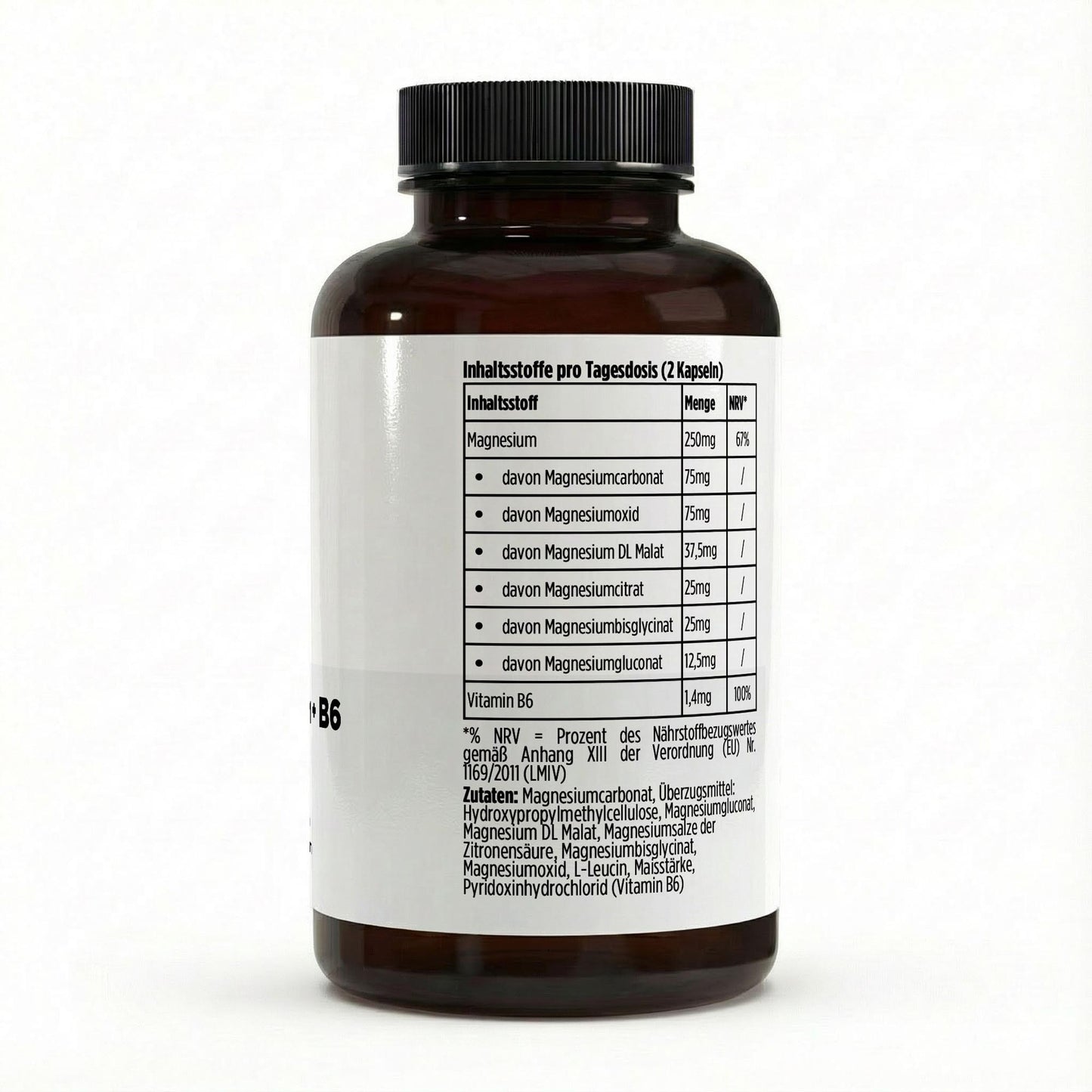 6‑fach Magnesium-Komplex – 120 Kapseln | Magnesium aus sechs Verbindungen