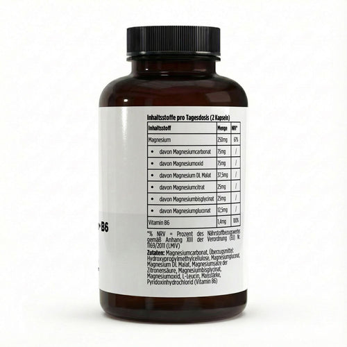 6‑fach Magnesium-Komplex – 120 Kapseln | Magnesium aus sechs Verbindungen
