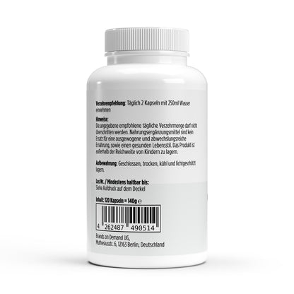 Omega 3 Triglyceride 18/12 – 120 Softgels | Fischöl mit Halal-Gelatine